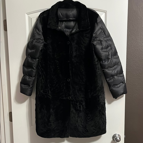 HYDE Fur & Shearling CO REAL Sheepskin Puffer Jacket Retail $2,195 Women’s - Picture 1 of 16